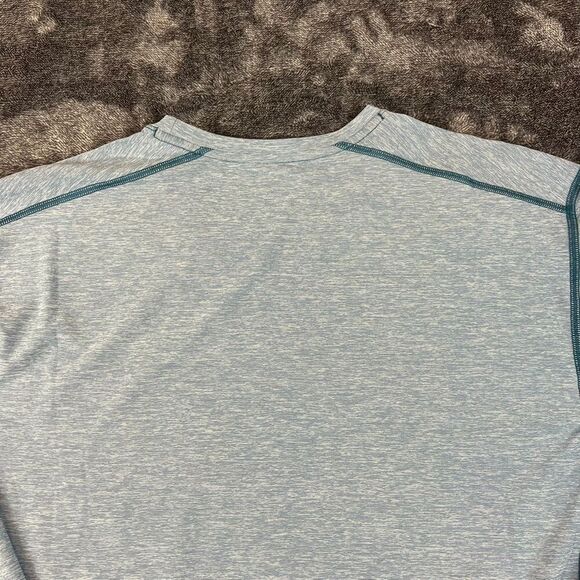 Outerknown Active Coolmax Long Sleeve Blue Heathered Shirt Men's XXL NWT - Picture 9 of 10